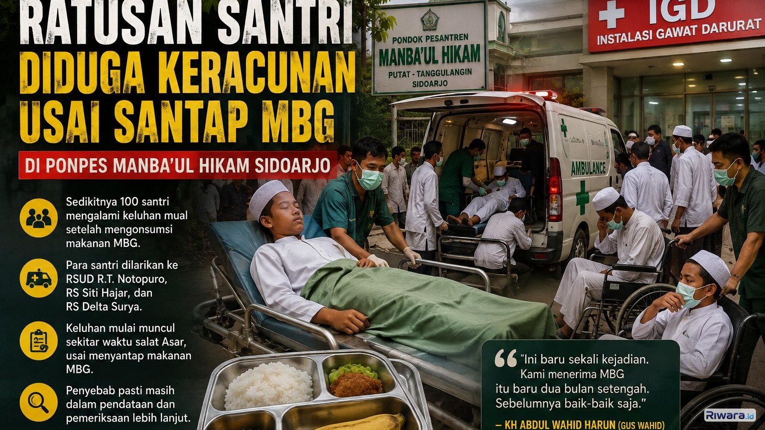 Ilustrasi keracunan makanan MBG